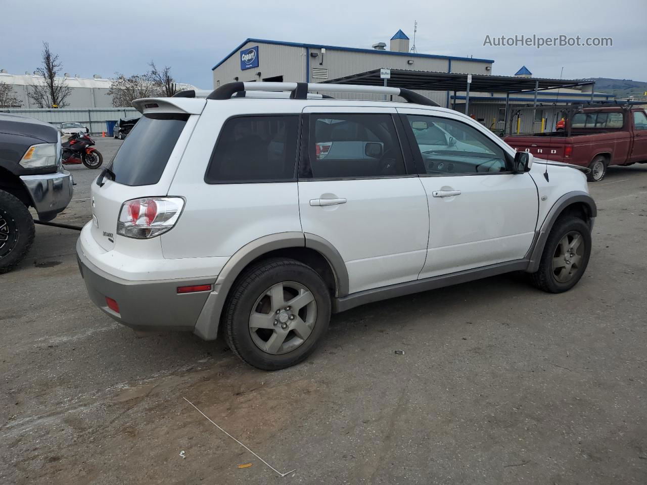 2003 Mitsubishi Outlander Xls White vin: JA4LZ41G53U053757