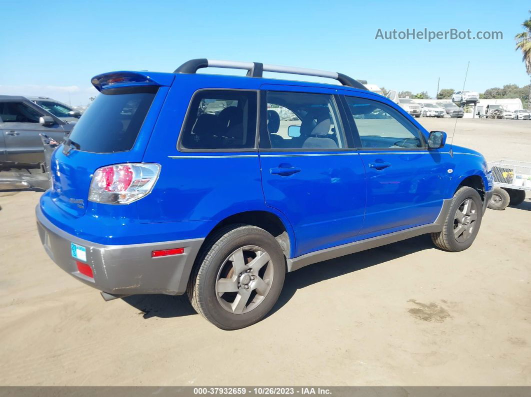 2003 Mitsubishi Outlander Xls Blue vin: JA4LZ41G53U054178