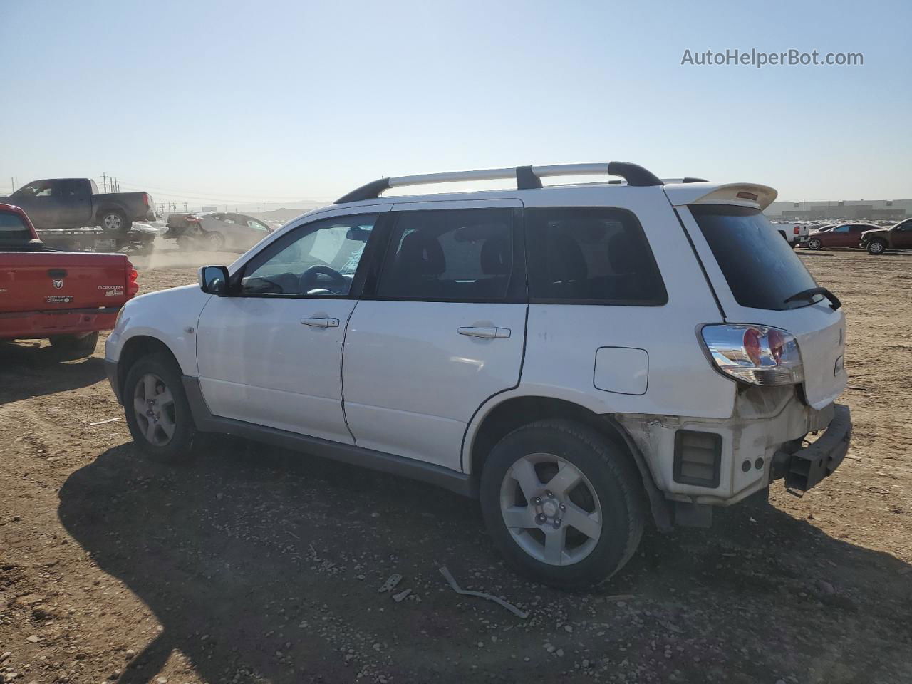 2003 Mitsubishi Outlander Xls White vin: JA4LZ41G53U063379