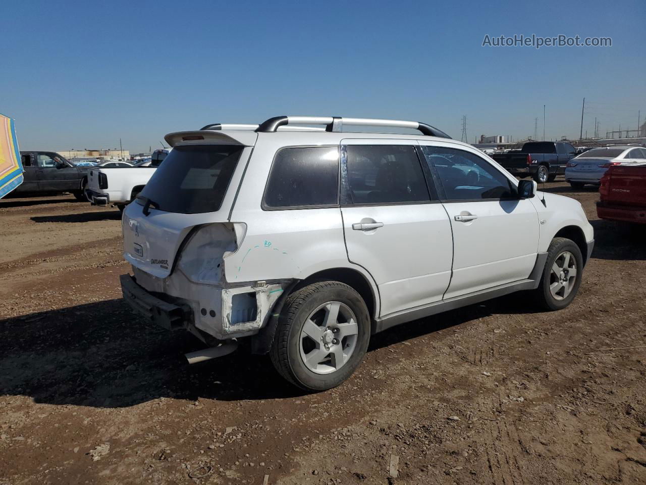 2003 Mitsubishi Outlander Xls White vin: JA4LZ41G53U063379