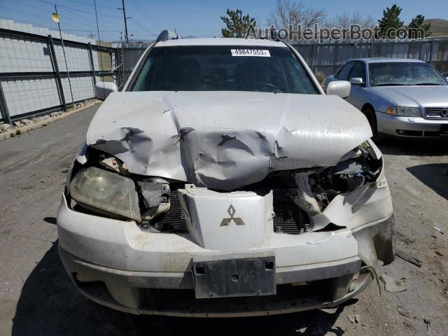 2003 Mitsubishi Outlander Xls White vin: JA4LZ41G53U068209