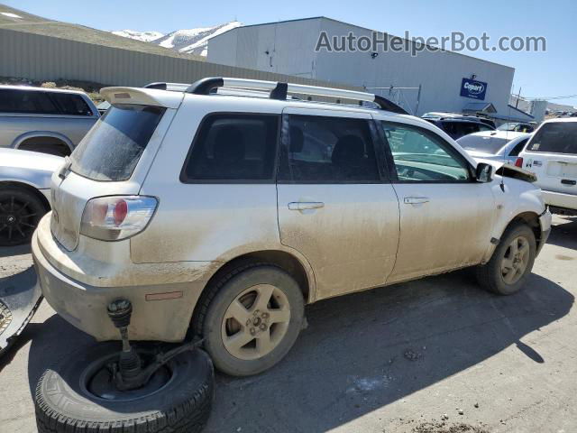 2003 Mitsubishi Outlander Xls White vin: JA4LZ41G53U068209