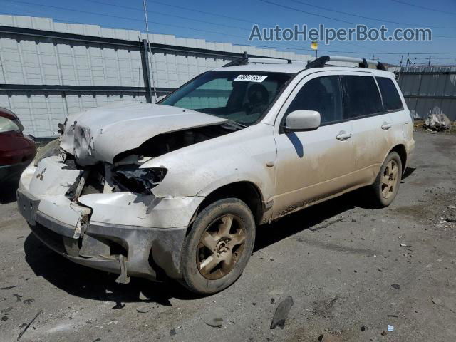 2003 Mitsubishi Outlander Xls White vin: JA4LZ41G53U068209