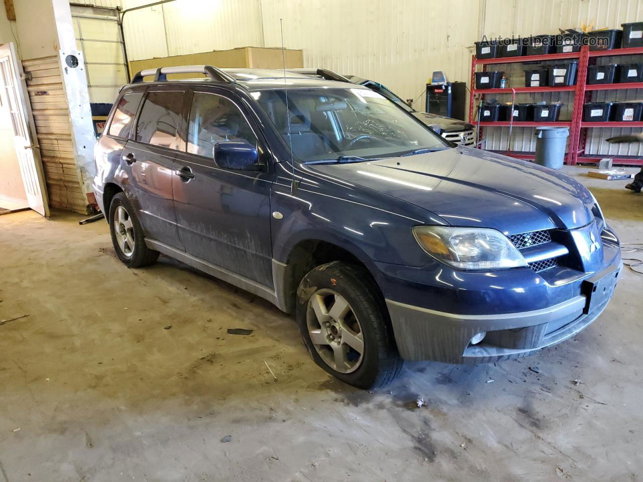 2003 Mitsubishi Outlander Xls Blue vin: JA4LZ41G63U093118