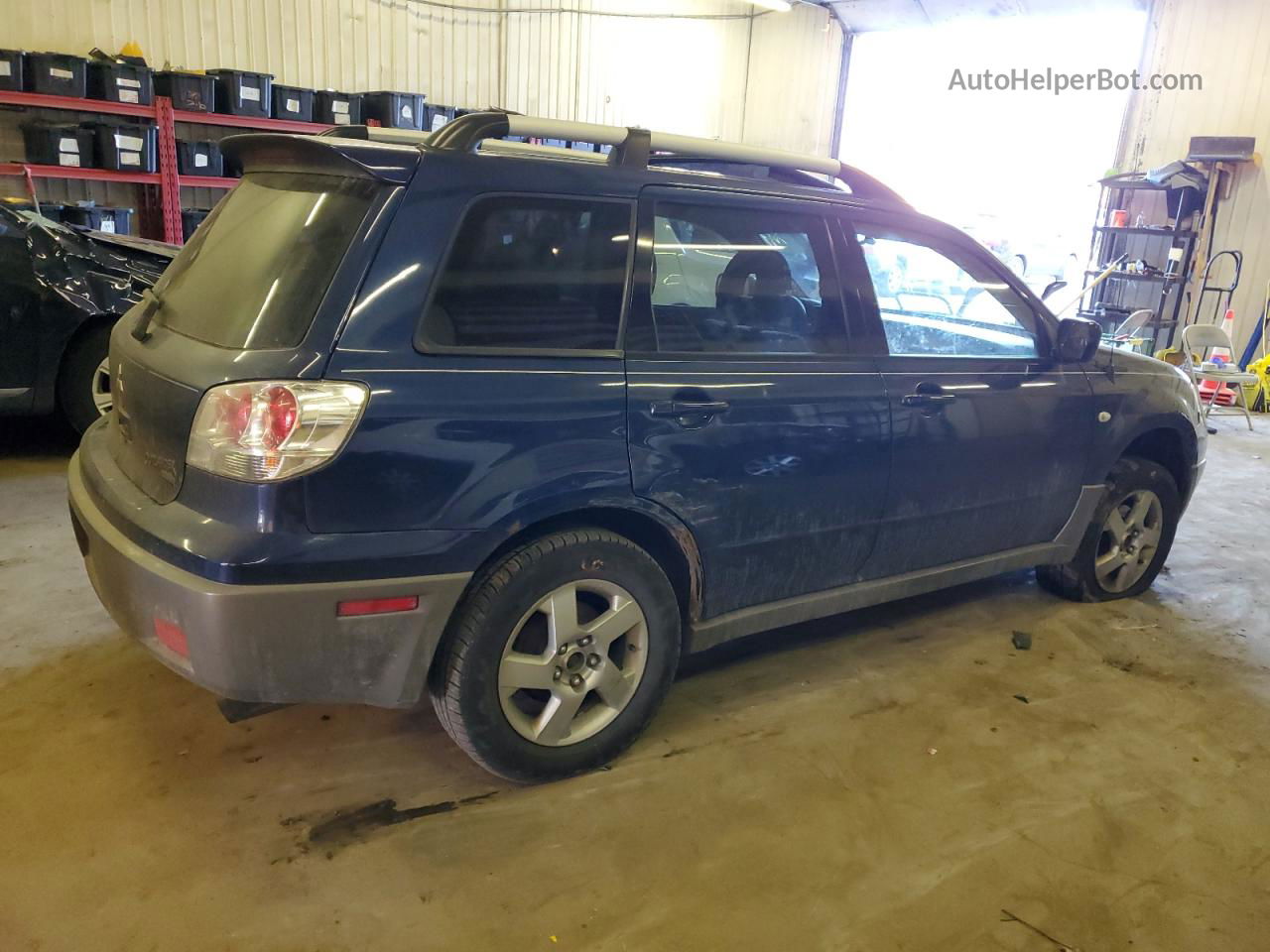 2003 Mitsubishi Outlander Xls Blue vin: JA4LZ41G63U093118