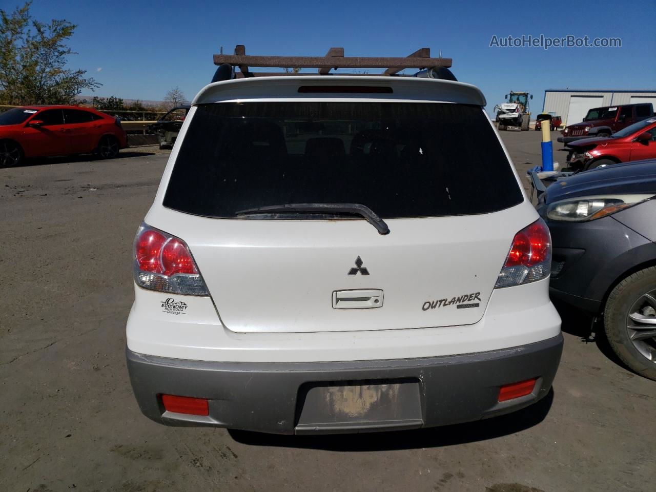 2003 Mitsubishi Outlander Xls White vin: JA4LZ41G73U046180