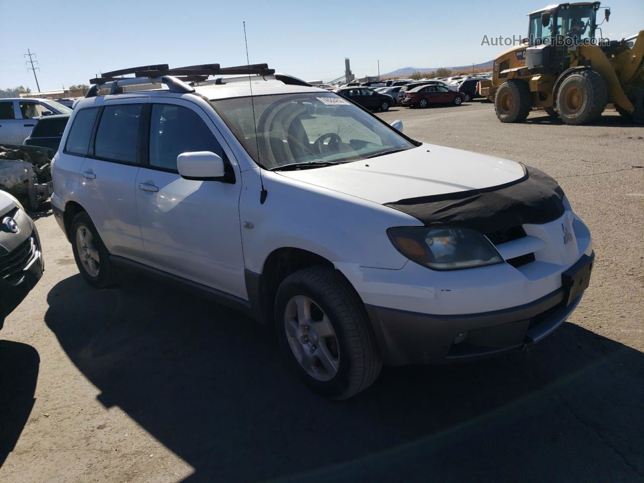 2003 Mitsubishi Outlander Xls White vin: JA4LZ41G73U046180