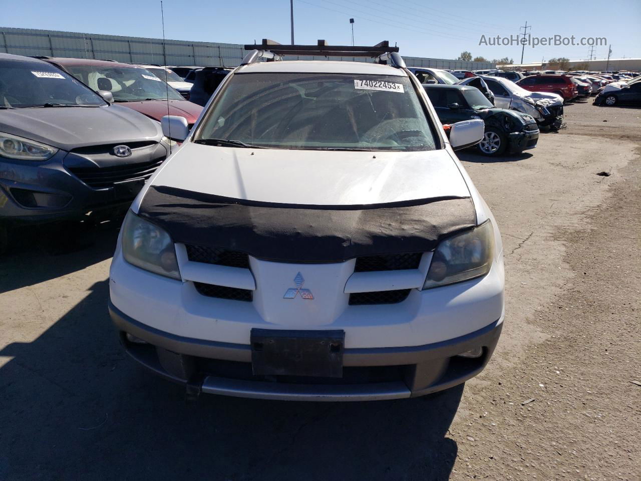 2003 Mitsubishi Outlander Xls White vin: JA4LZ41G73U046180