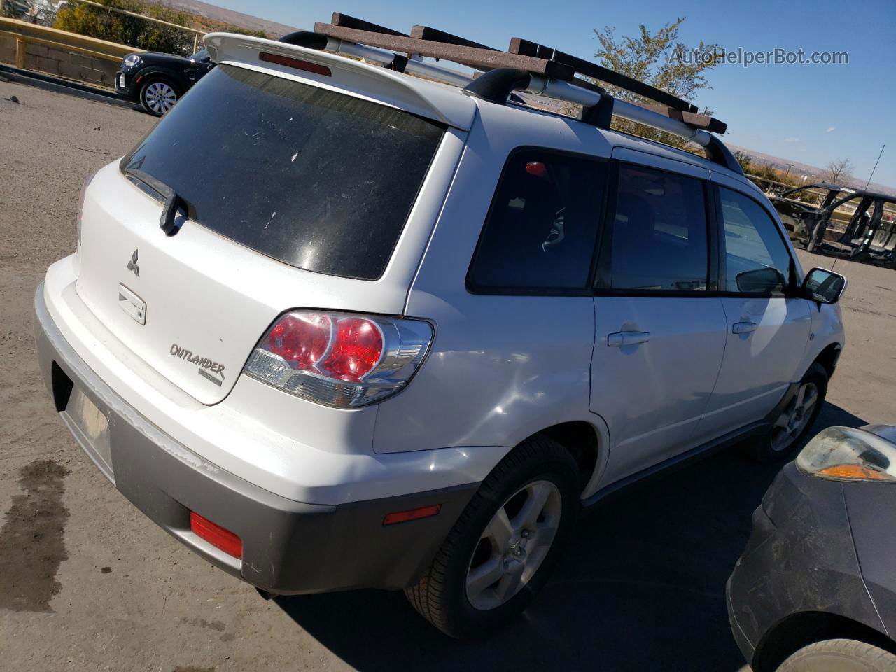 2003 Mitsubishi Outlander Xls White vin: JA4LZ41G73U046180