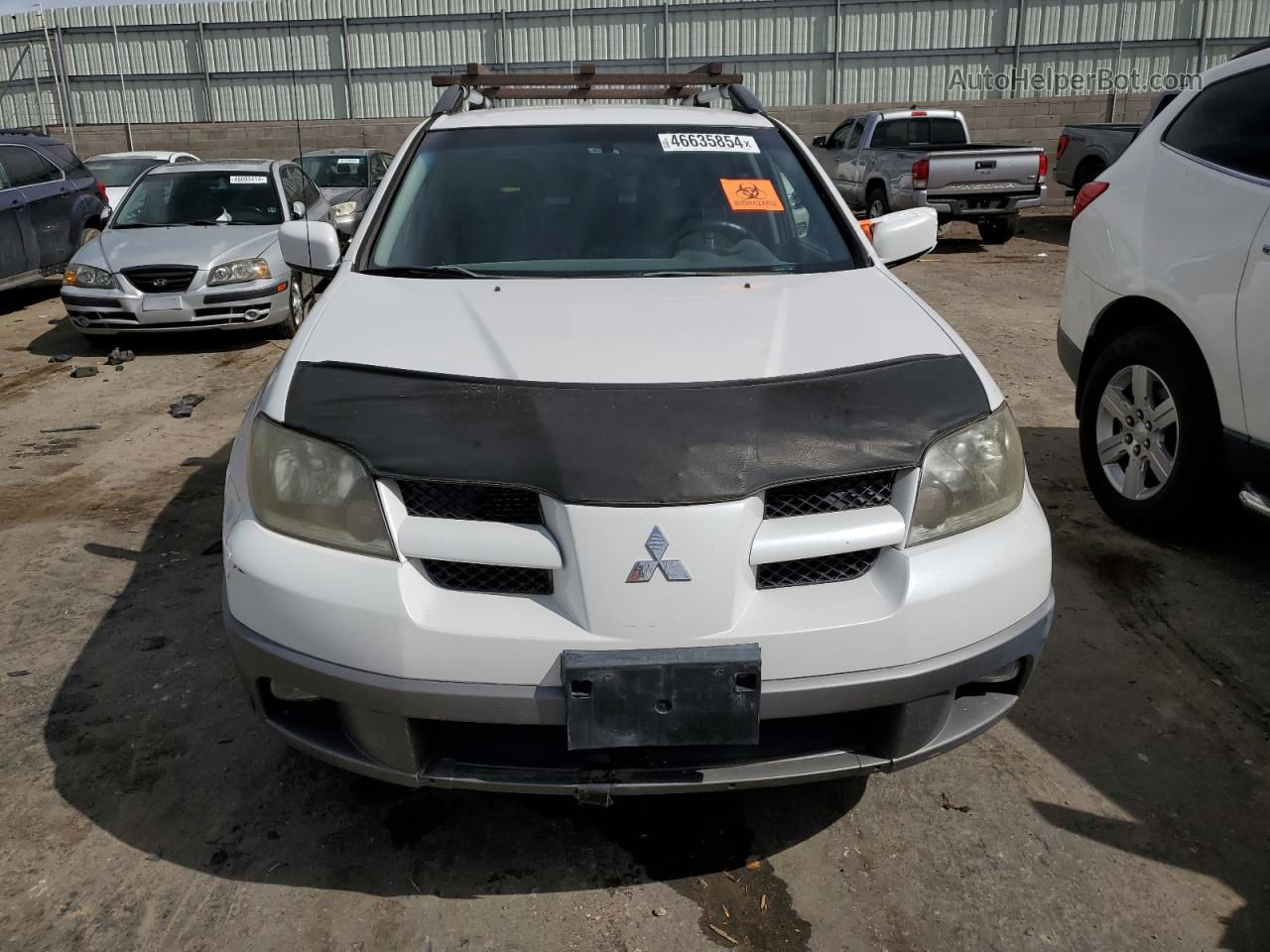 2003 Mitsubishi Outlander Xls White vin: JA4LZ41G73U046180