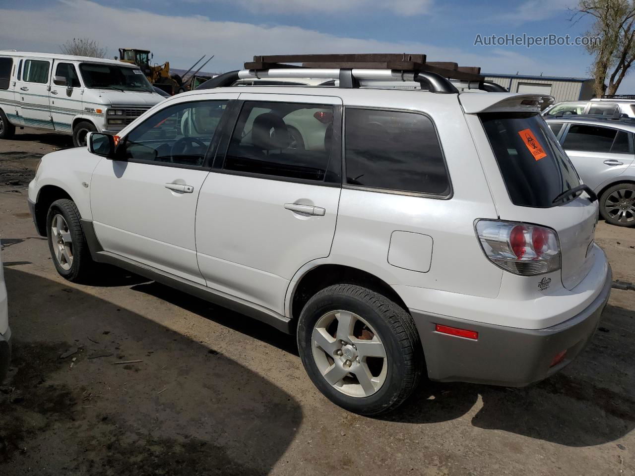 2003 Mitsubishi Outlander Xls White vin: JA4LZ41G73U046180