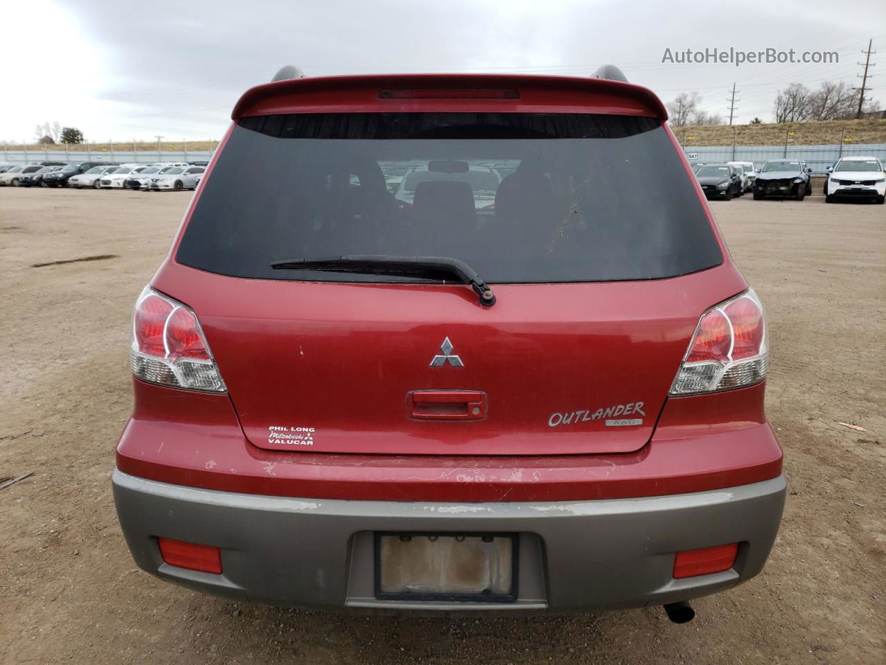 2003 Mitsubishi Outlander Xls Maroon vin: JA4LZ41G83U096487