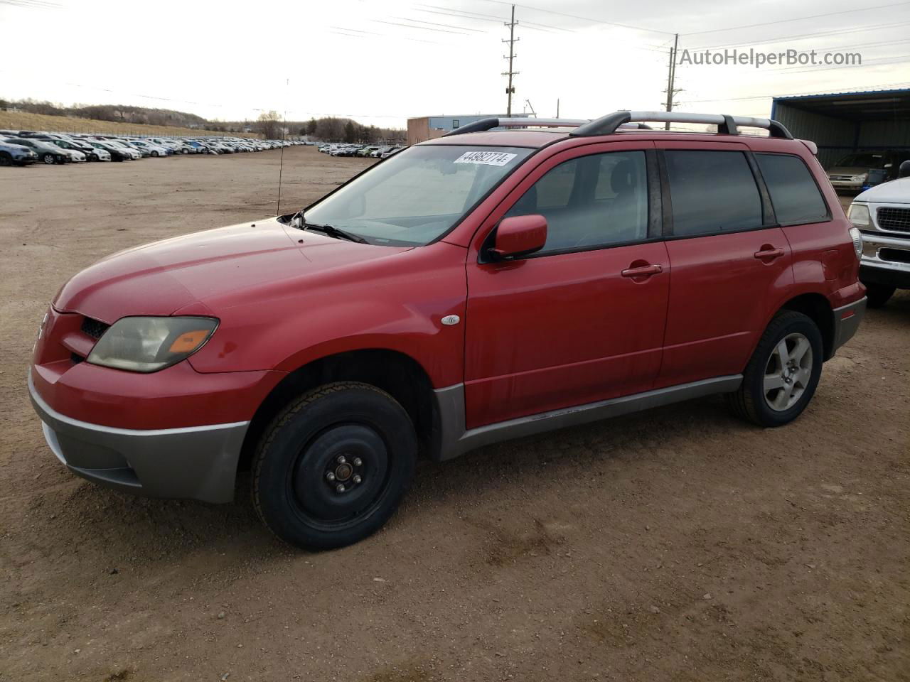 2003 Mitsubishi Outlander Xls Maroon vin: JA4LZ41G83U096487