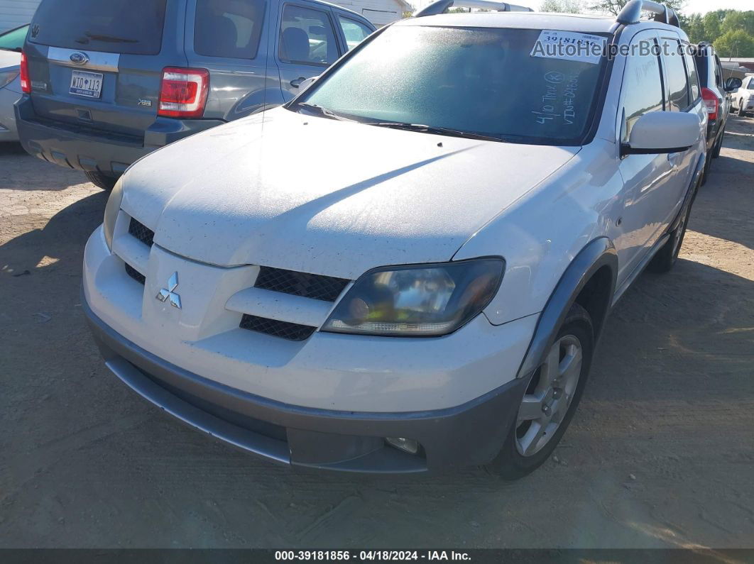 2003 Mitsubishi Outlander Xls White vin: JA4LZ41G93U048142