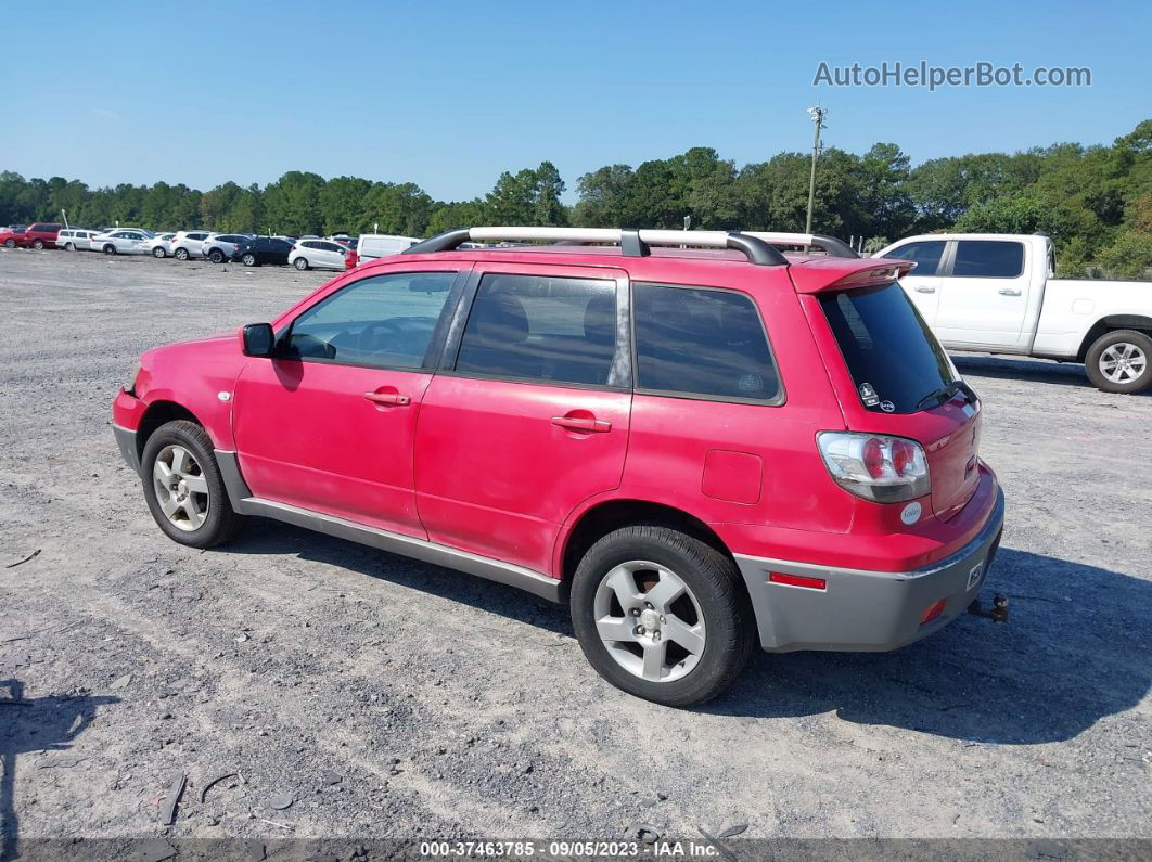 2003 Mitsubishi Outlander Xls Red vin: JA4LZ41G93U085322