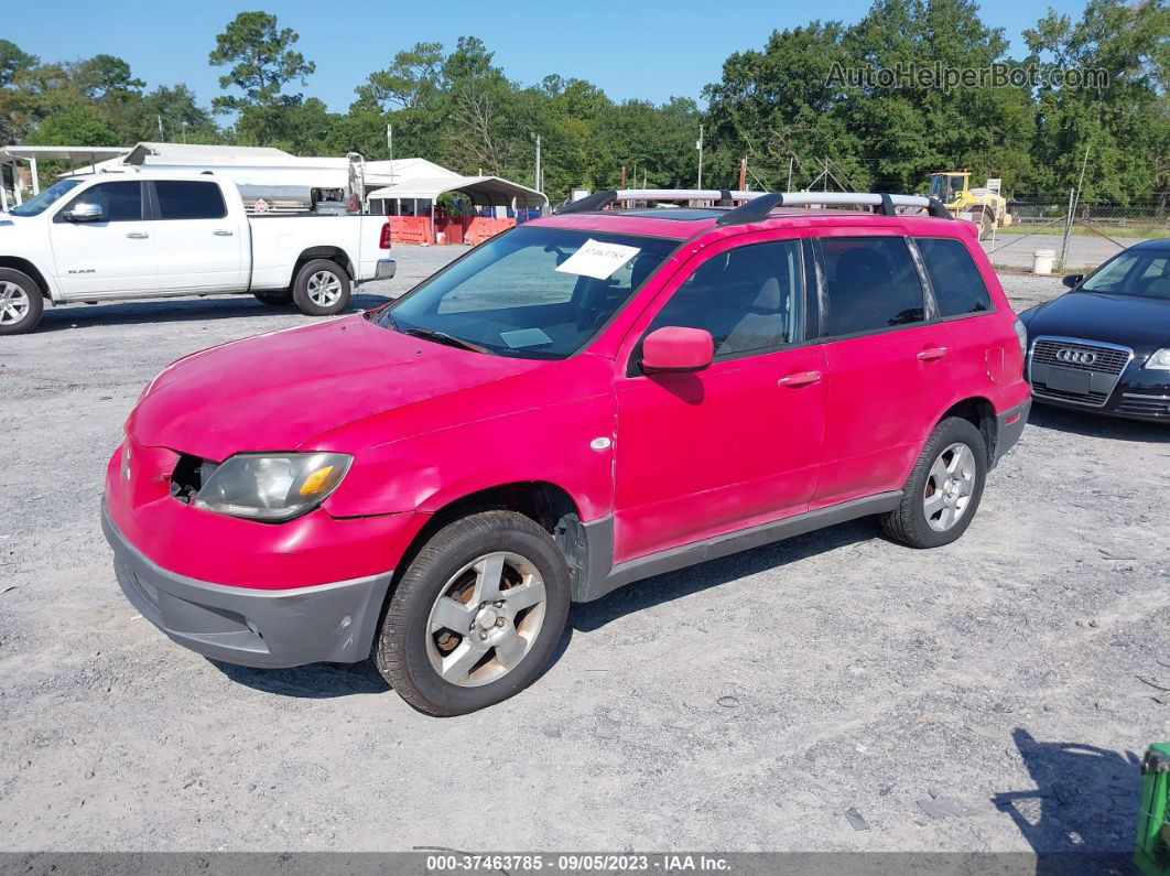 2003 Mitsubishi Outlander Xls Красный vin: JA4LZ41G93U085322