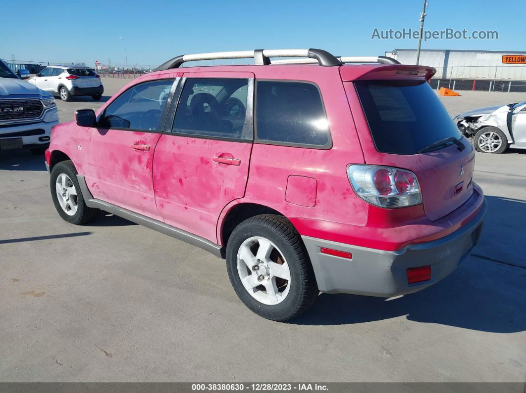 2003 Mitsubishi Outlander Xls Red vin: JA4LZ41G93U105603