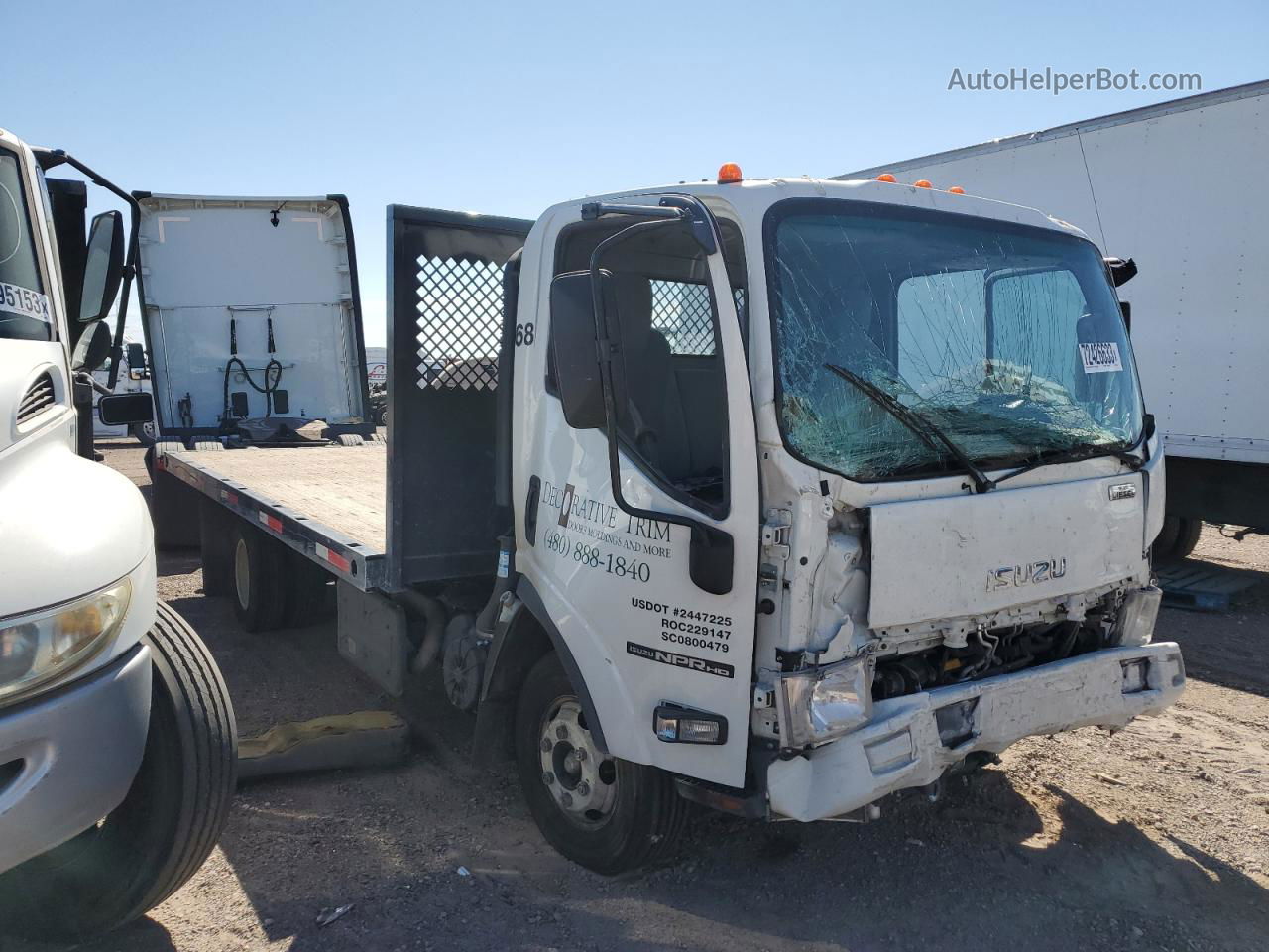 2020 Isuzu Npr Hd  White vin: JALC4W169L7011886