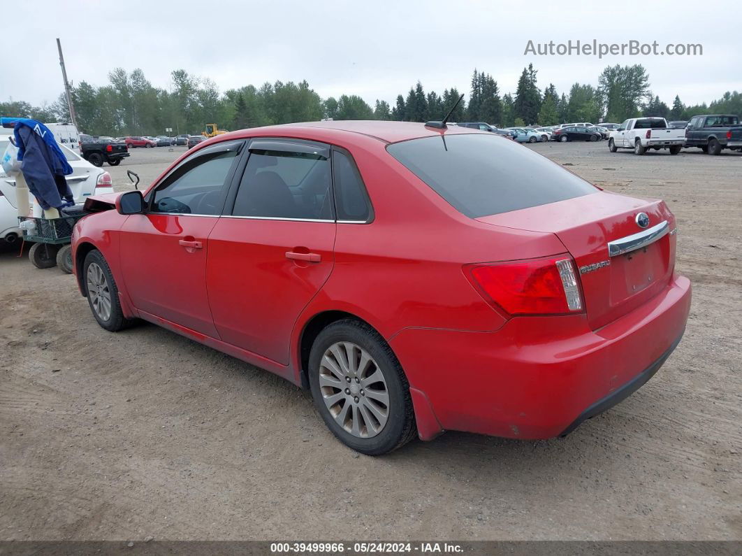 2009 Subaru Impreza 2.5i Red vin: JF1GE60609H509193