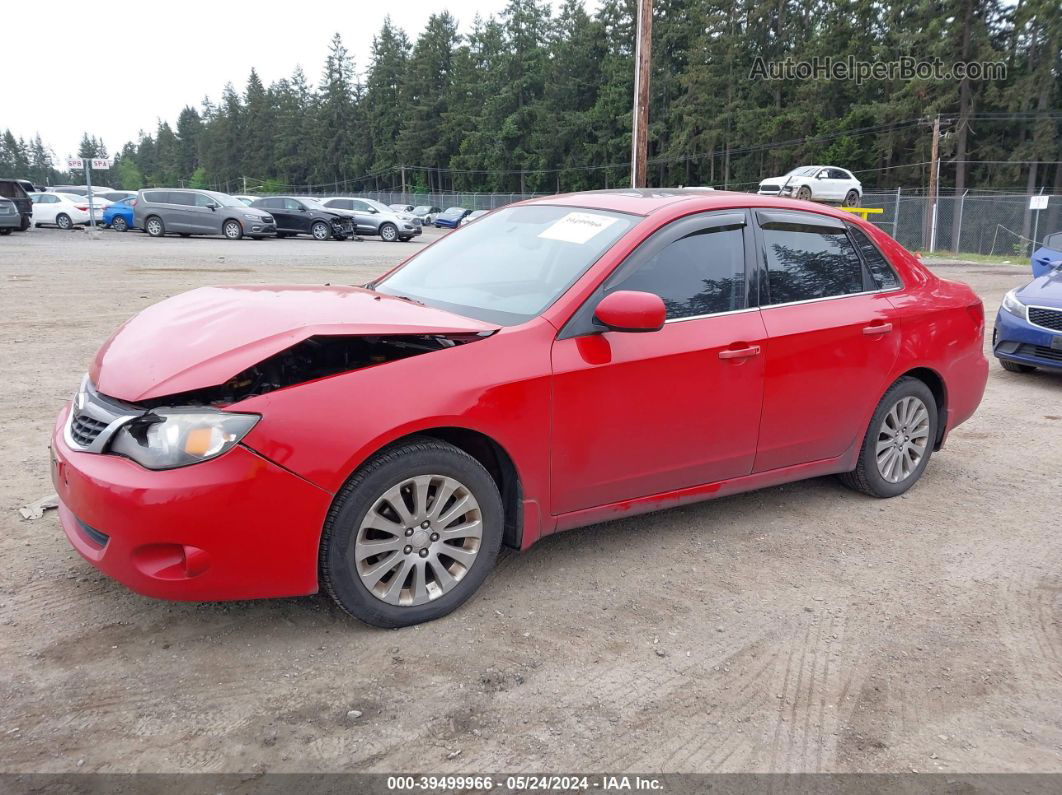 2009 Subaru Impreza 2.5i Red vin: JF1GE60609H509193