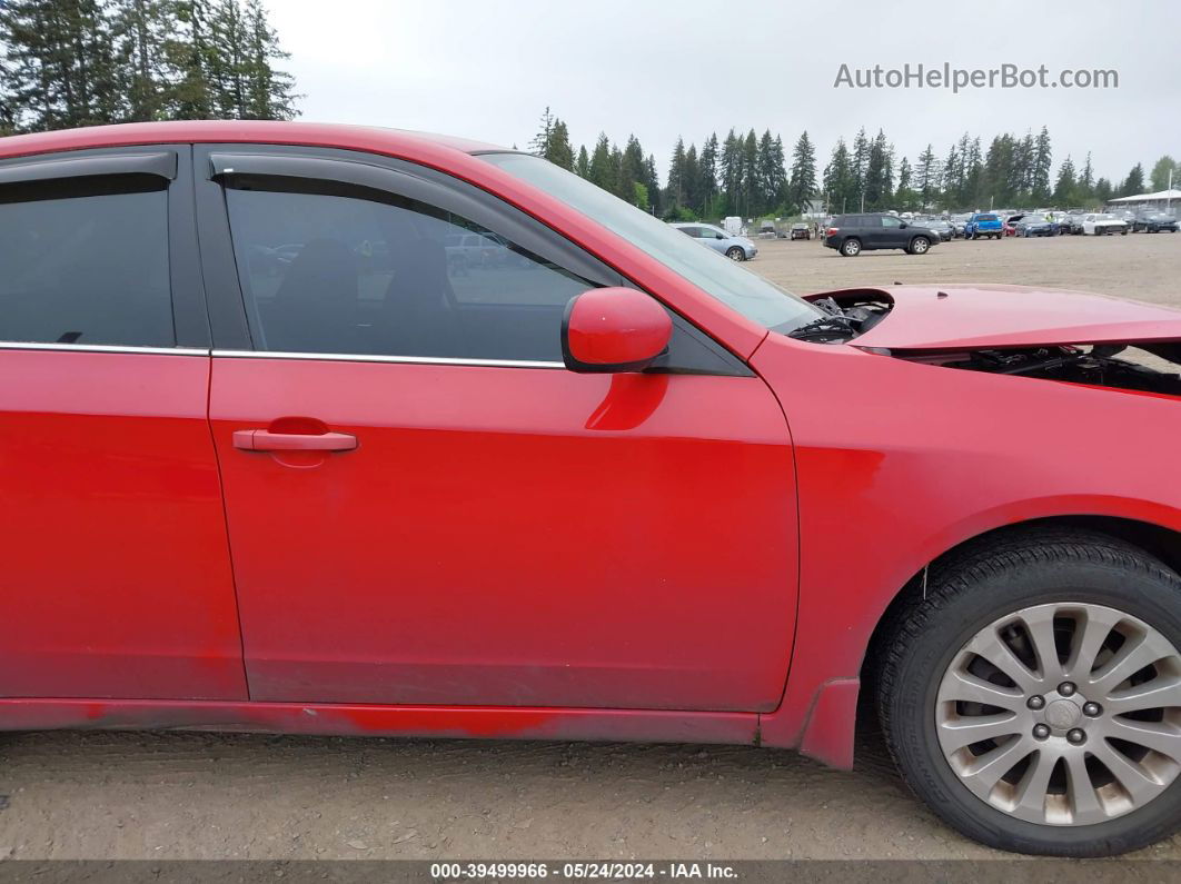 2009 Subaru Impreza 2.5i Red vin: JF1GE60609H509193