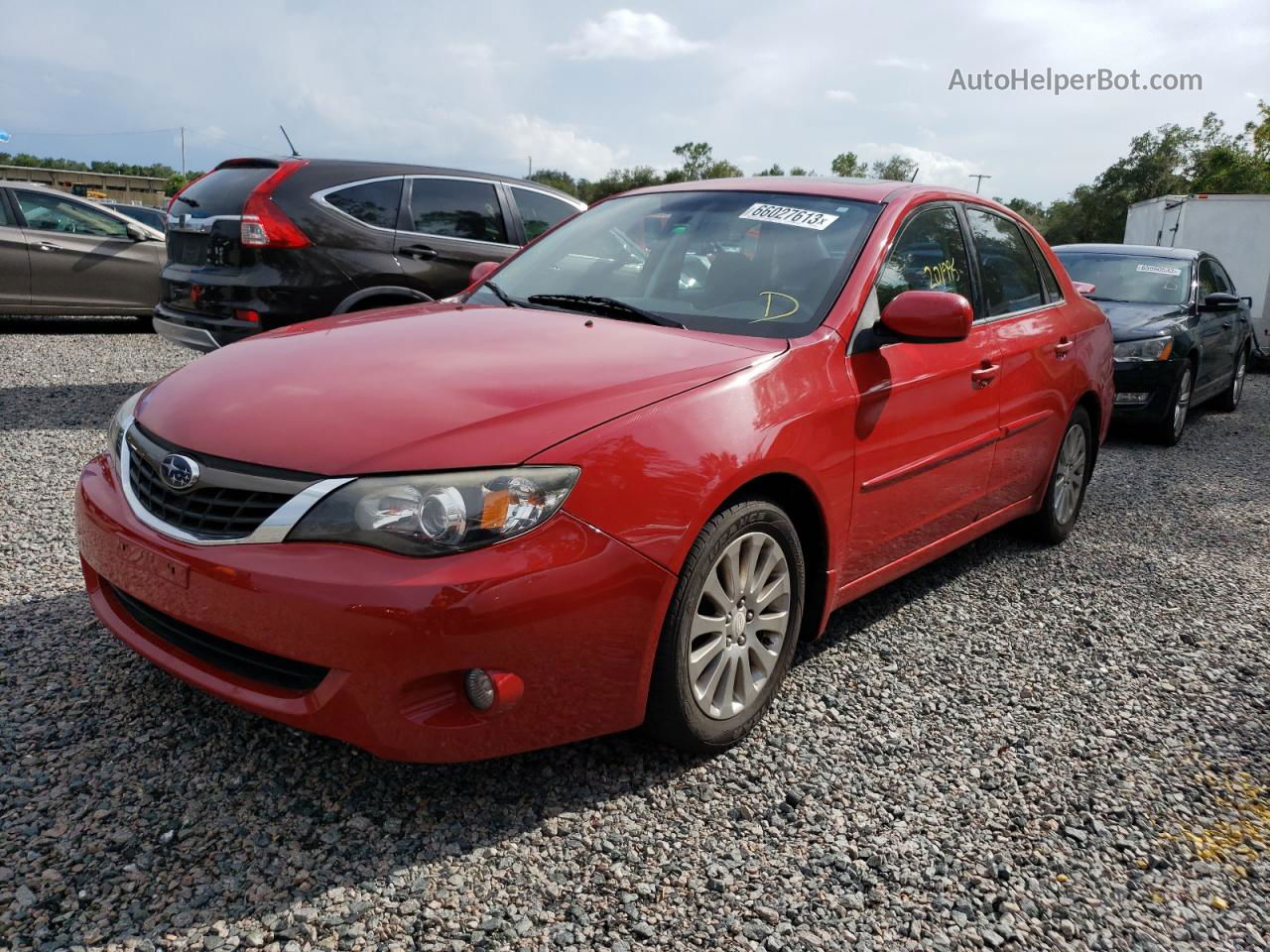 2009 Subaru Impreza 2.5i Premium Red vin: JF1GE60619H520185