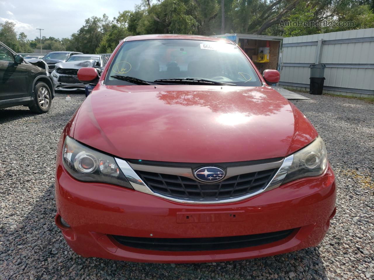 2009 Subaru Impreza 2.5i Premium Red vin: JF1GE60619H520185