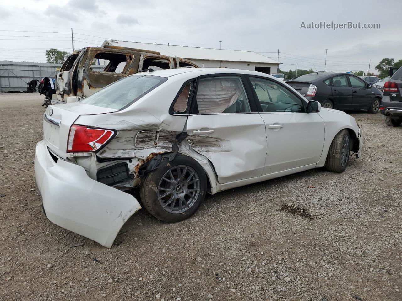 2009 Subaru Impreza 2.5i Premium White vin: JF1GE60629H506165