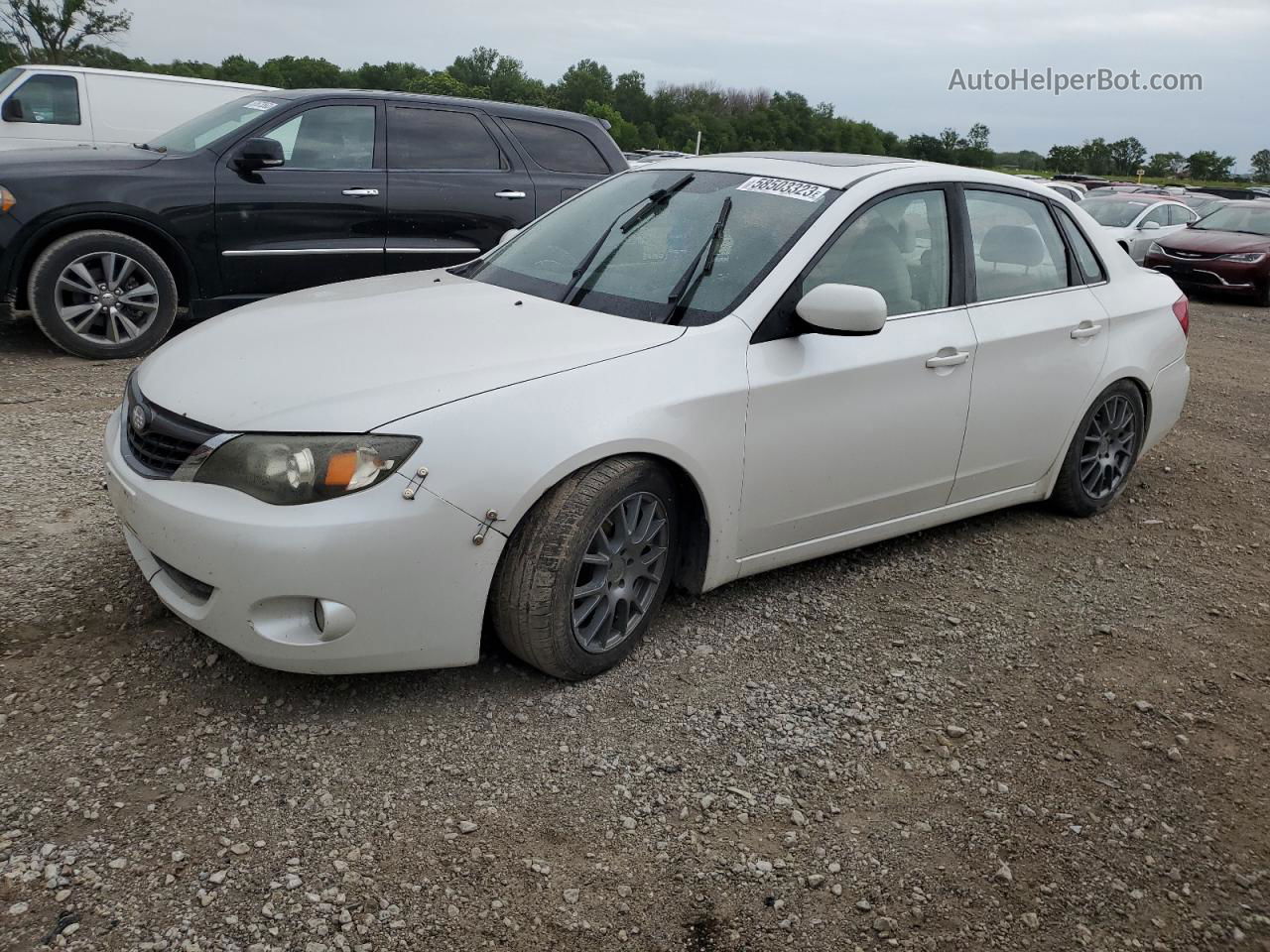 2009 Subaru Impreza 2.5i Premium White vin: JF1GE60629H506165