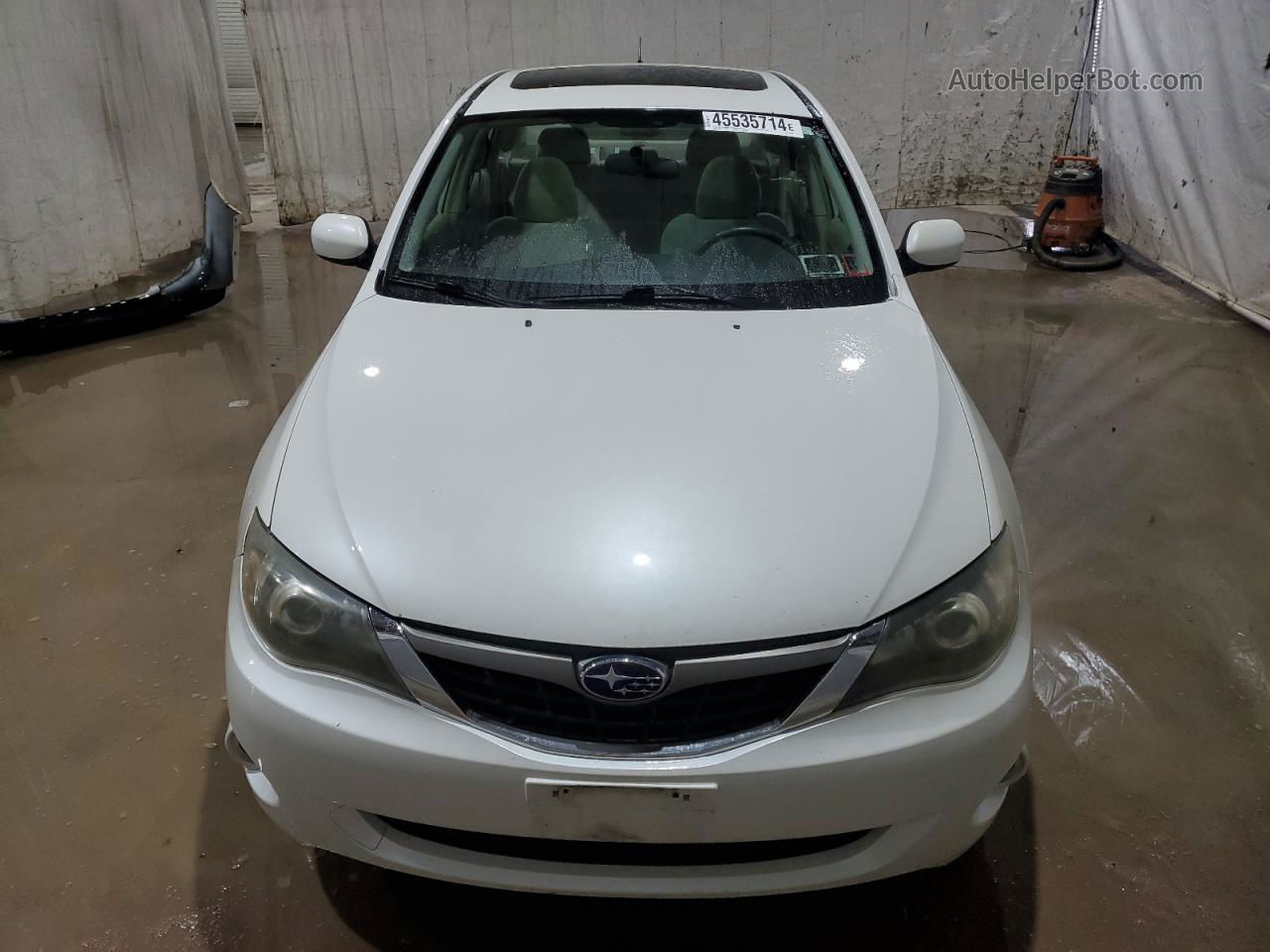 2009 Subaru Impreza 2.5i Premium White vin: JF1GE60629H512256