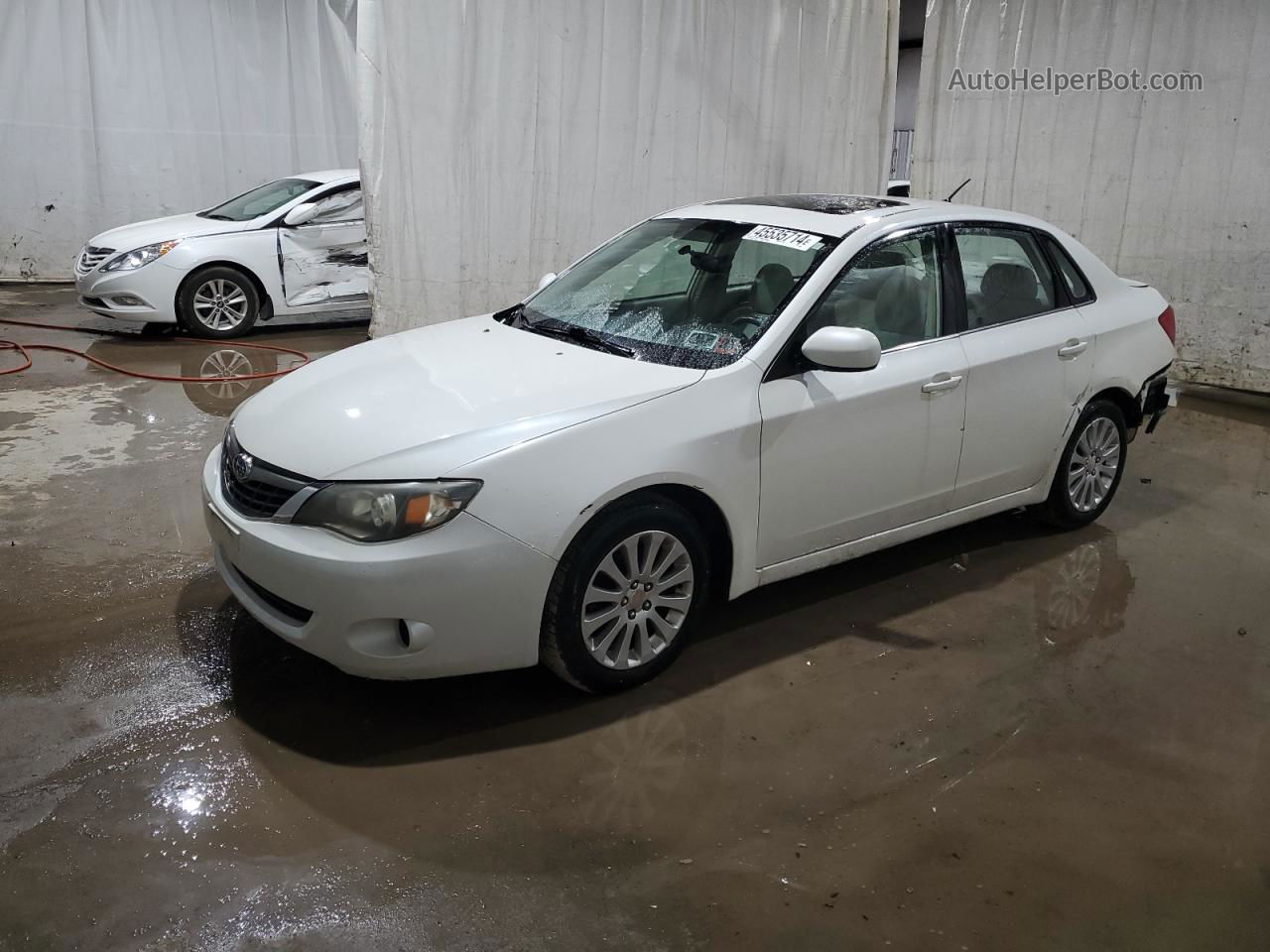 2009 Subaru Impreza 2.5i Premium White vin: JF1GE60629H512256