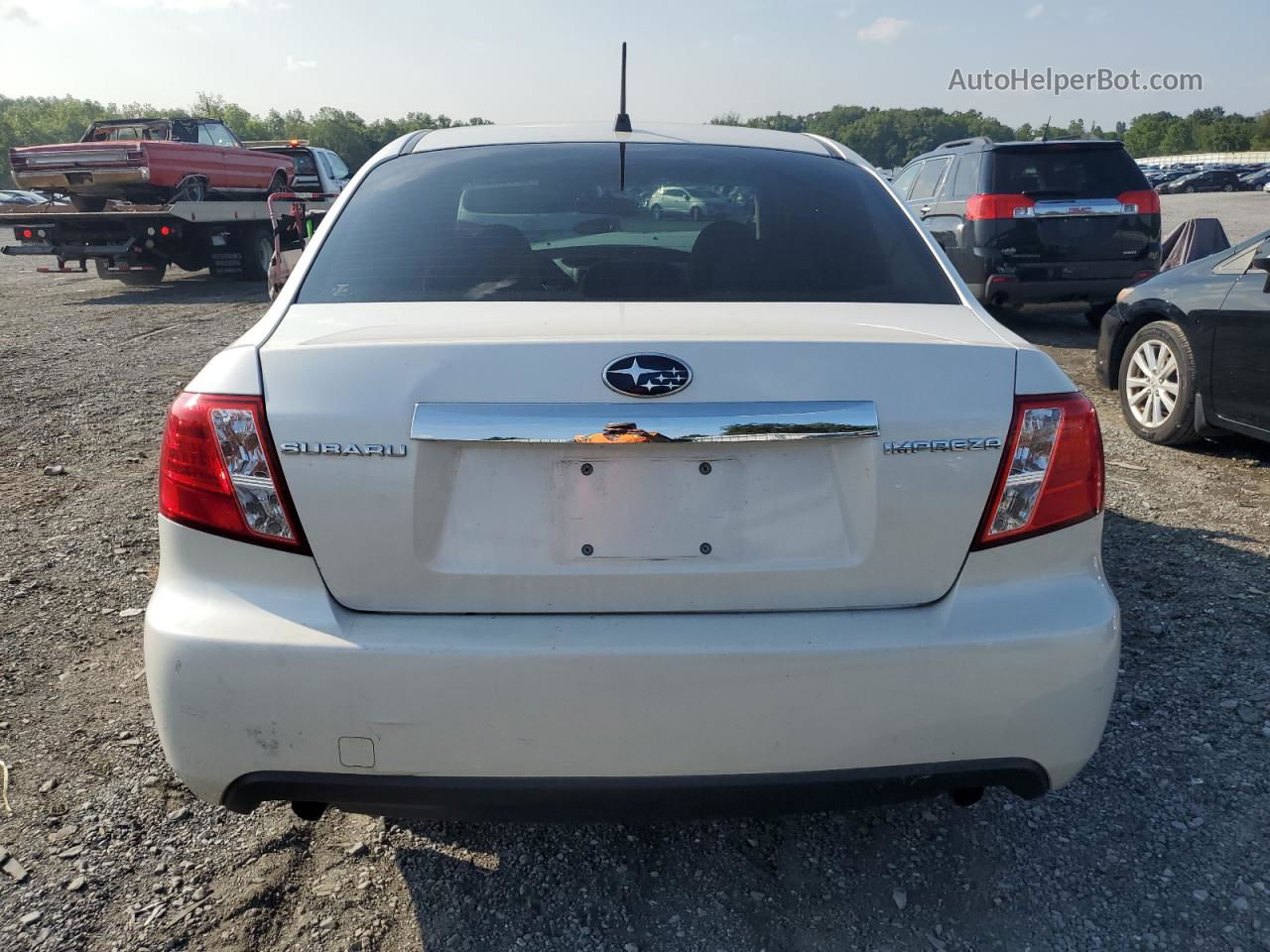 2009 Subaru Impreza 2.5i Premium White vin: JF1GE60639H502061