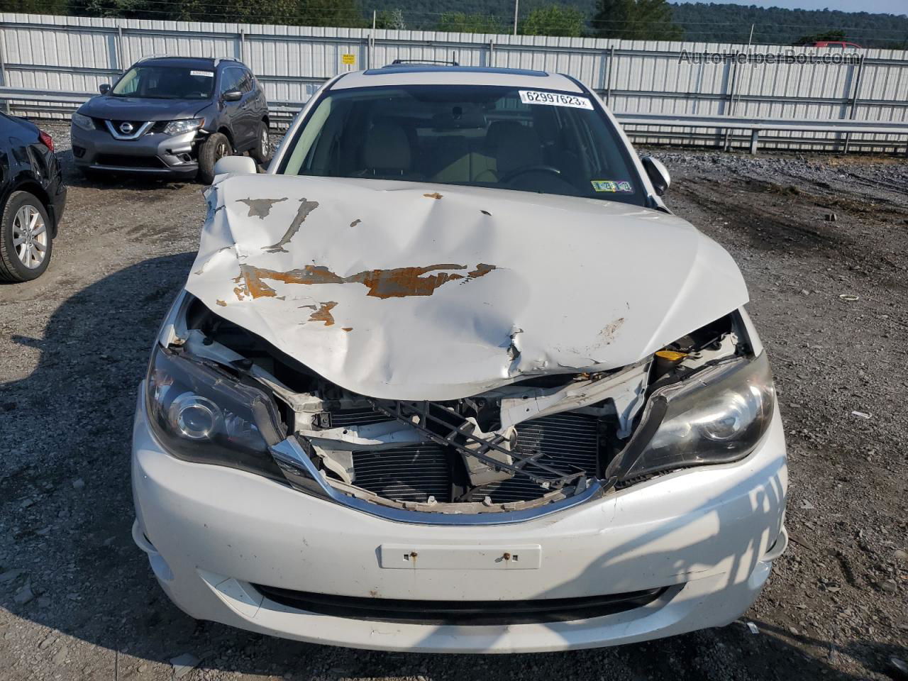 2009 Subaru Impreza 2.5i Premium White vin: JF1GE60639H502061