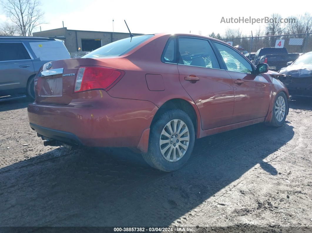 2009 Subaru Impreza 2.5i Оранжевый vin: JF1GE60639H519149