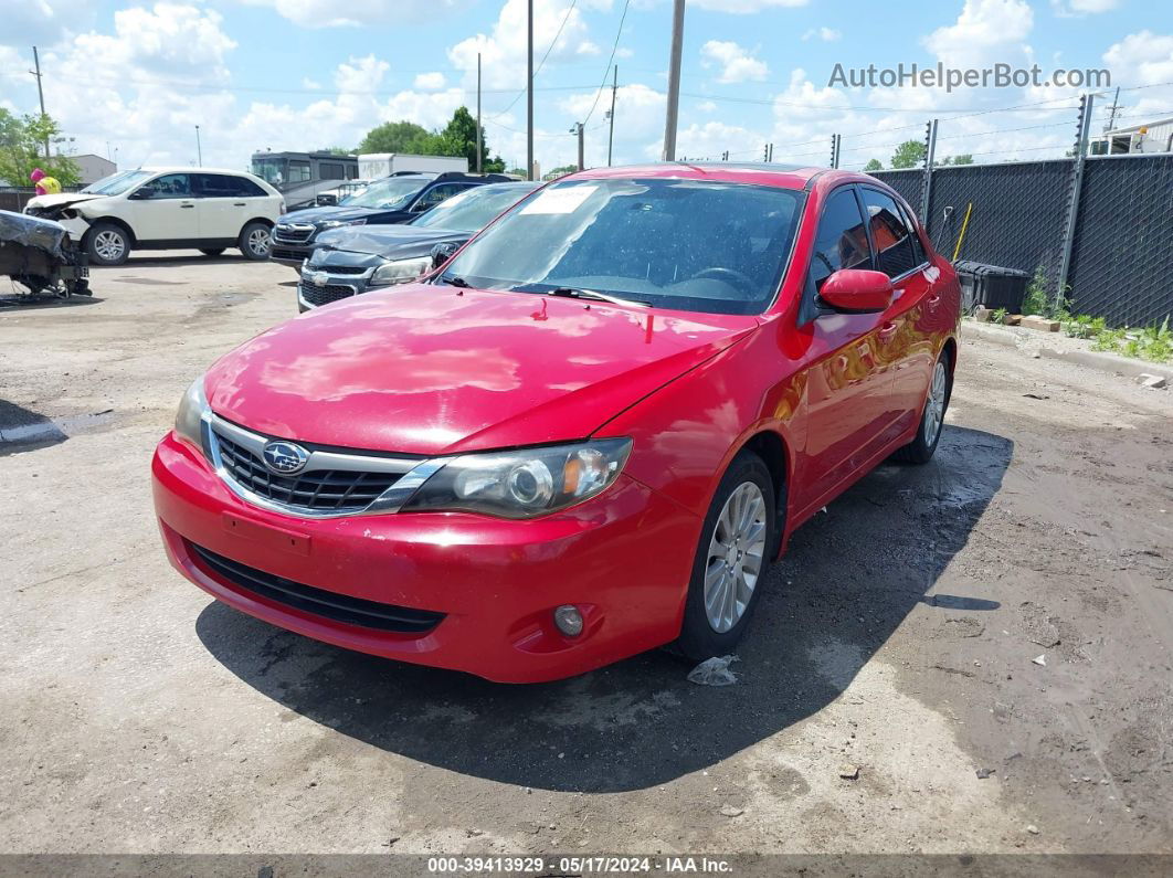 2009 Subaru Impreza 2.5i Red vin: JF1GE60649H520827