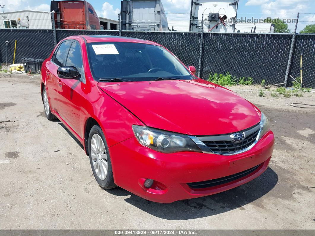 2009 Subaru Impreza 2.5i Red vin: JF1GE60649H520827