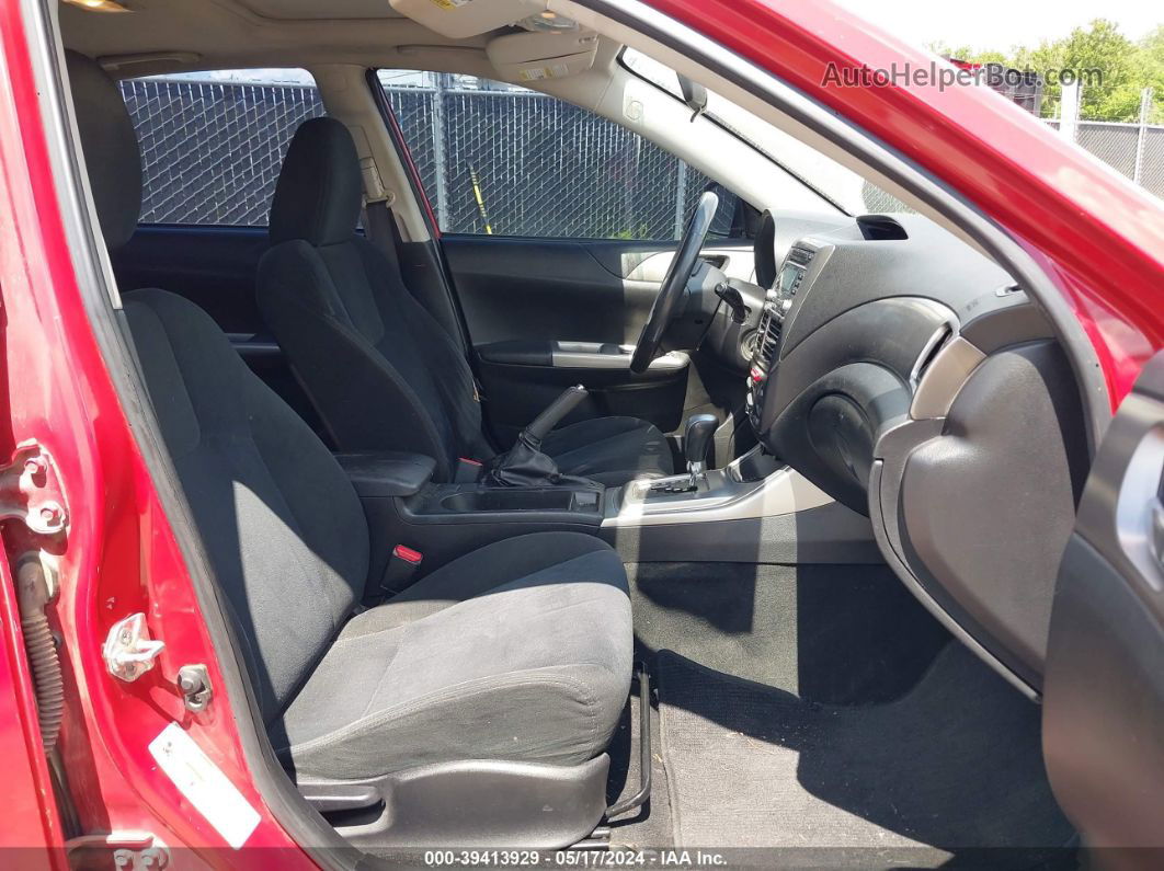 2009 Subaru Impreza 2.5i Red vin: JF1GE60649H520827