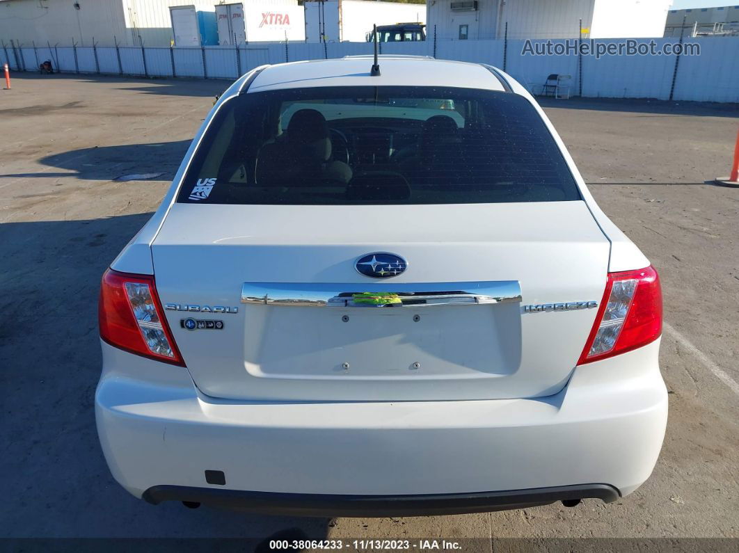 2009 Subaru Impreza 2.5i White vin: JF1GE60669H505200