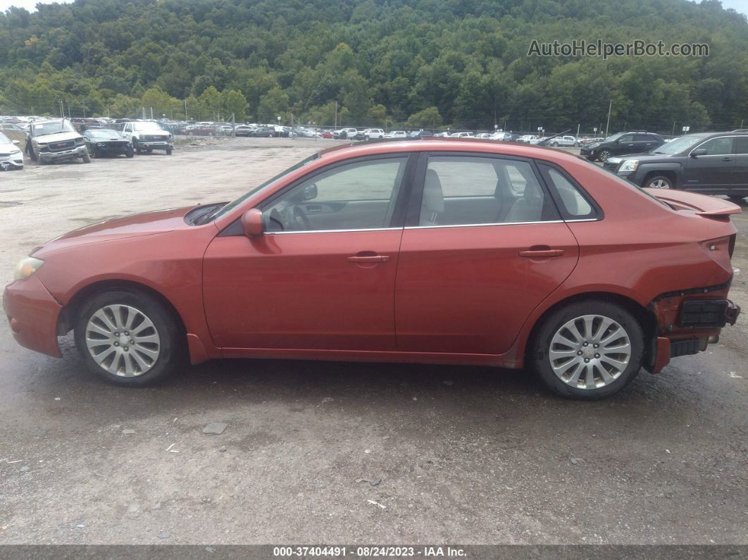 2009 Subaru Impreza 2.5i Orange vin: JF1GE60679G512145