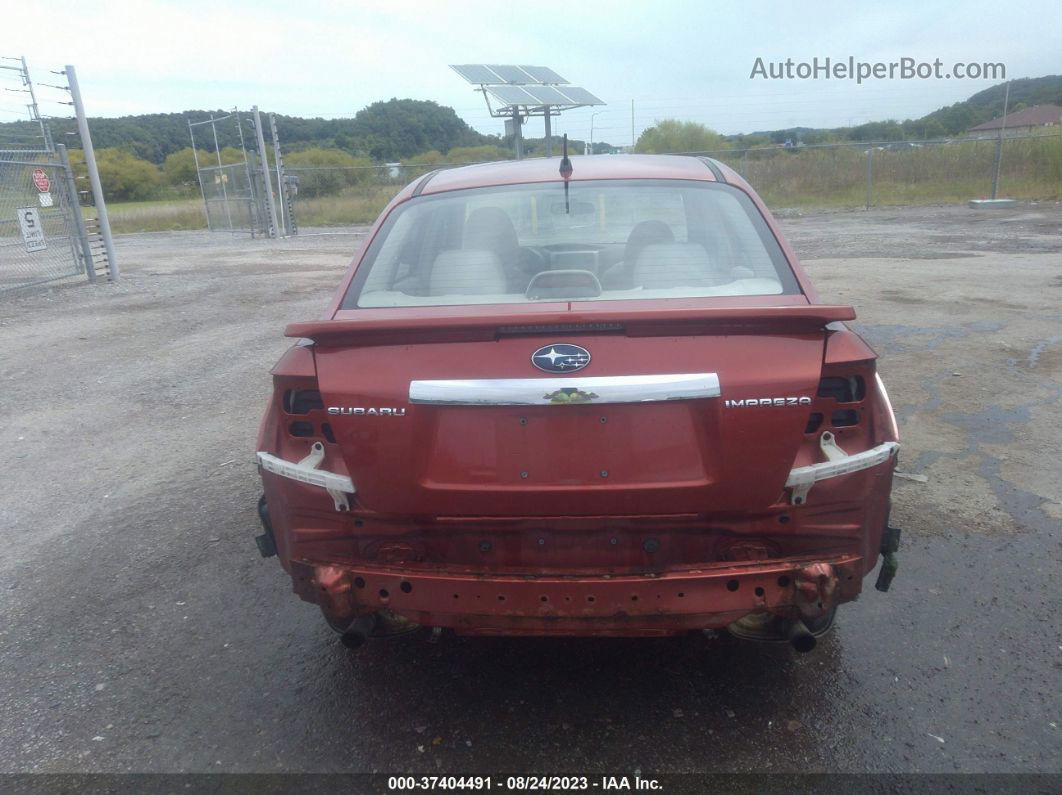 2009 Subaru Impreza 2.5i Orange vin: JF1GE60679G512145