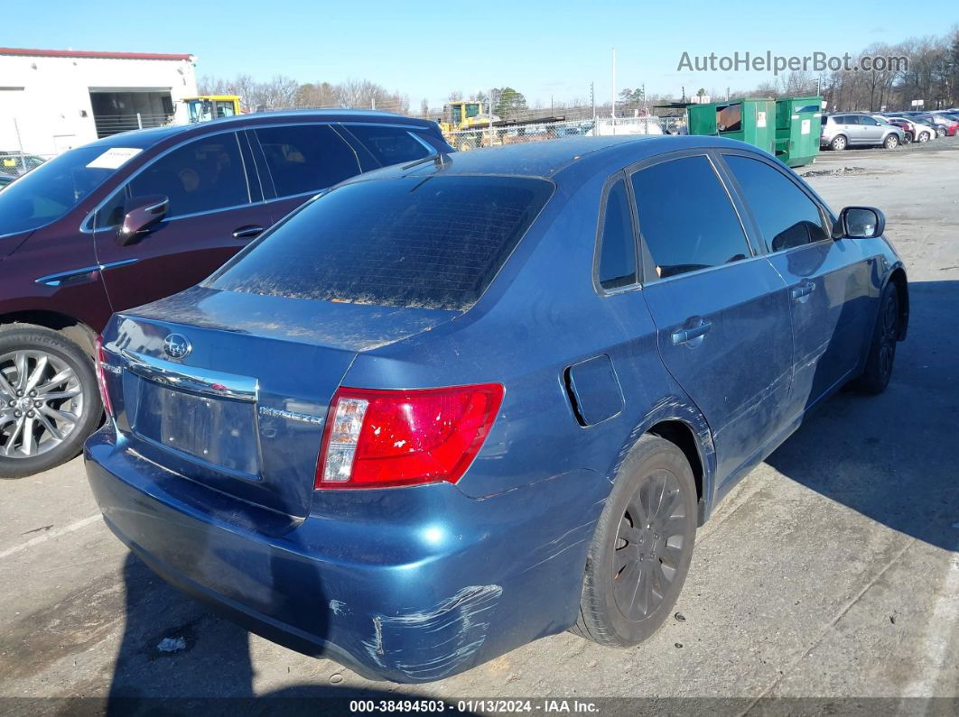 2009 Subaru Impreza 2.5i Blue vin: JF1GE60689H504940