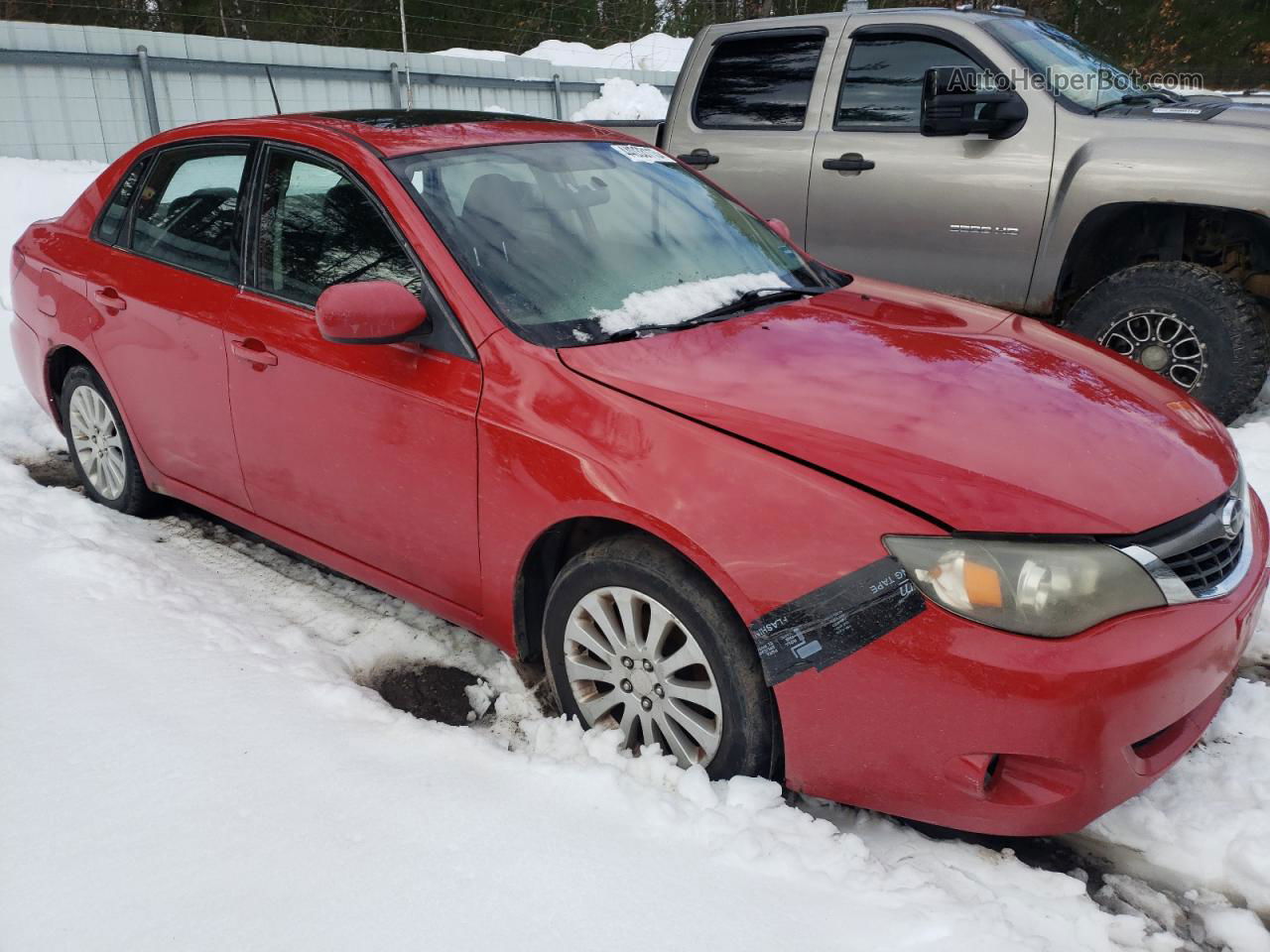 2009 Subaru Impreza 2.5i Premium Red vin: JF1GE60689H519776