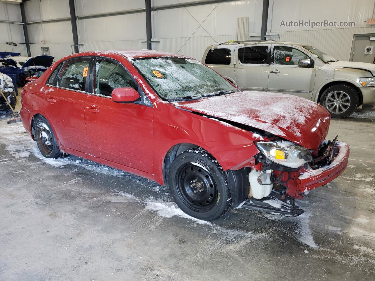 2009 Subaru Impreza 2.5i Red vin: JF1GE61609G508713