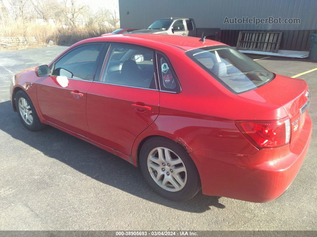 2009 Subaru Impreza 2.5i Red vin: JF1GE61649G507676