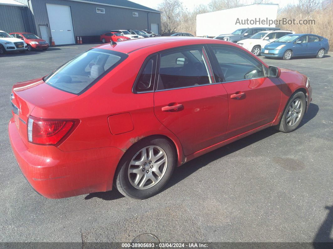 2009 Subaru Impreza 2.5i Red vin: JF1GE61649G507676