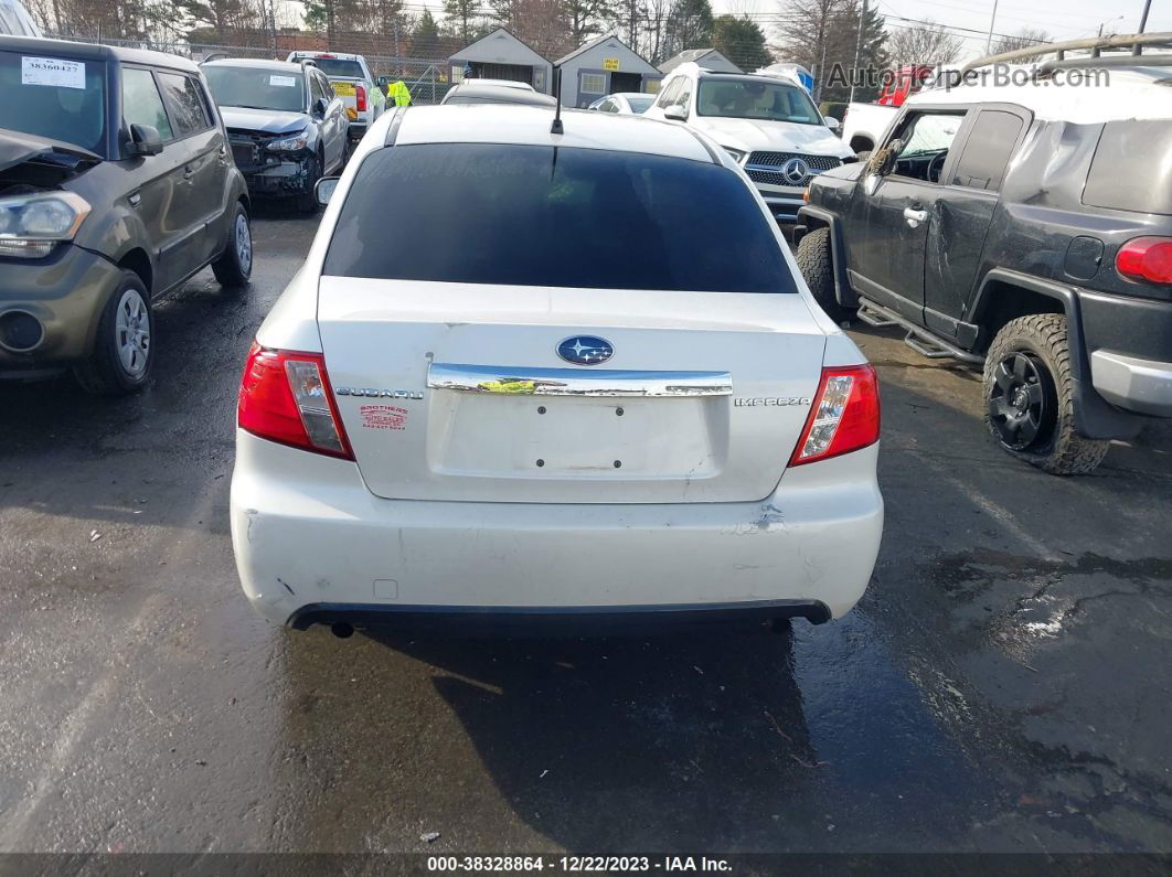 2009 Subaru Impreza 2.5i White vin: JF1GE61659H506143