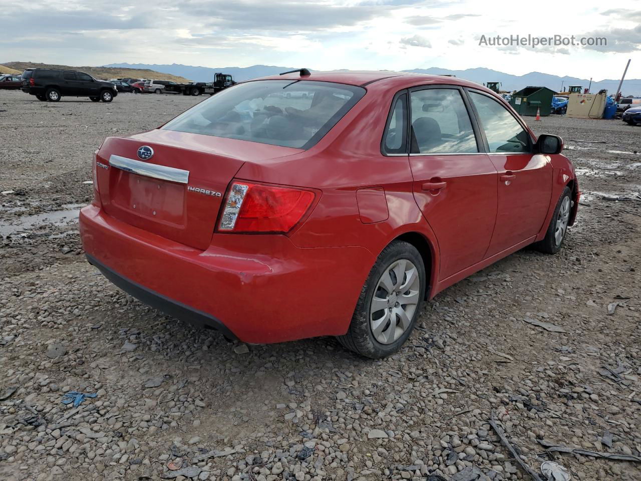 2009 Subaru Impreza 2.5i Red vin: JF1GE61659H509284