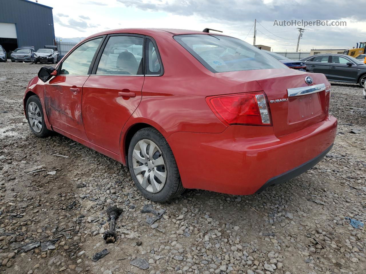 2009 Subaru Impreza 2.5i Red vin: JF1GE61659H509284