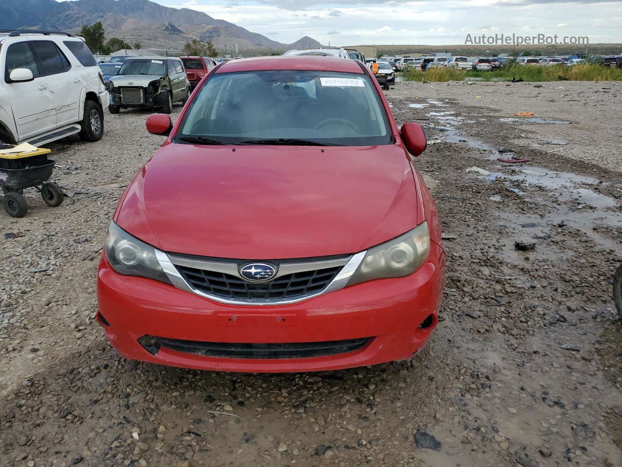 2009 Subaru Impreza 2.5i Red vin: JF1GE61659H509284