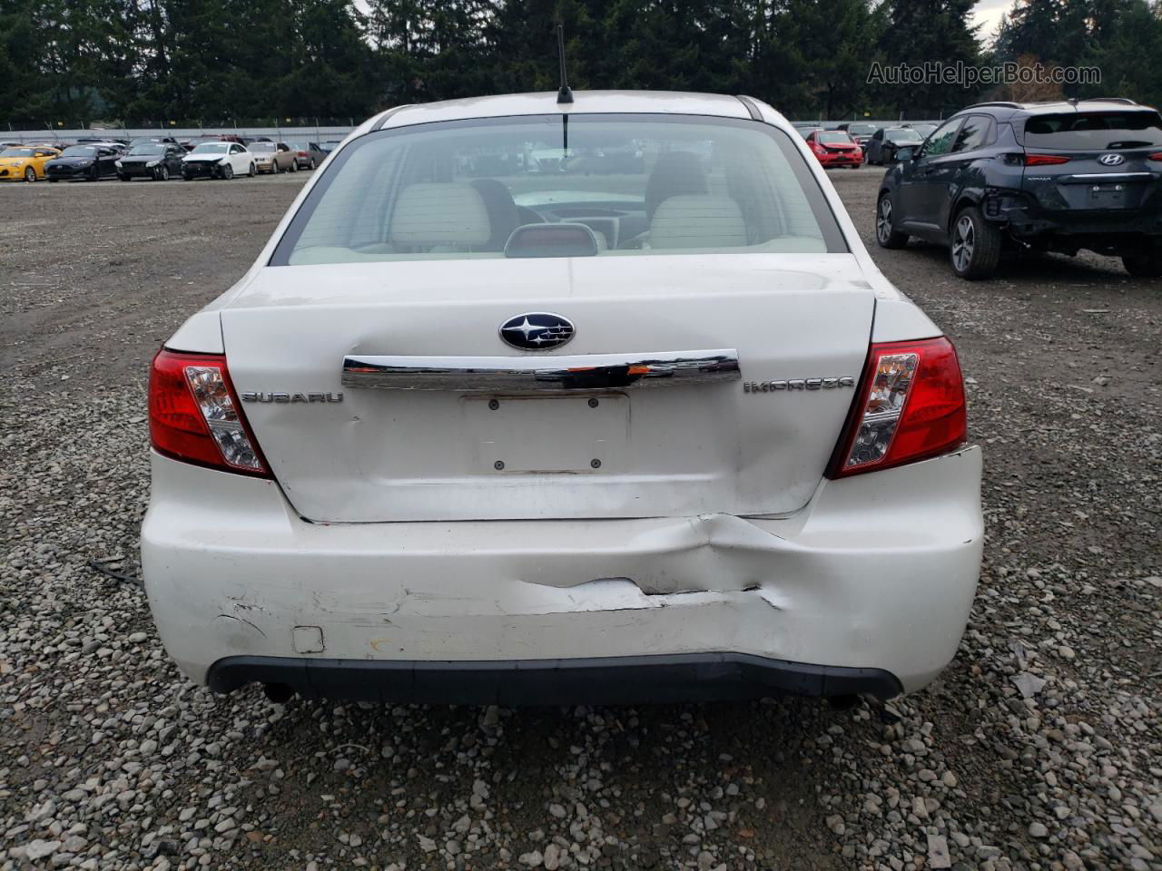 2009 Subaru Impreza 2.5i White vin: JF1GE61679H516799